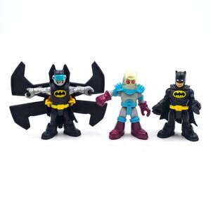 3 Imaginext Action Figures Lot Batman Wings Mr Freeze DC Comics Superfriends